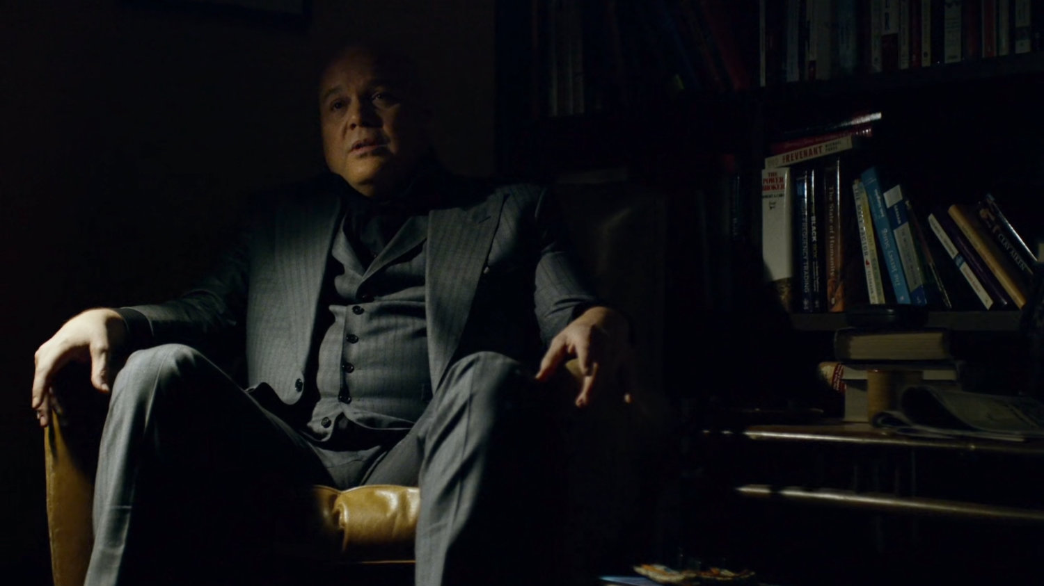 Fisk inside Ben's apartment.
