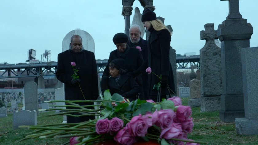 Doris Urich and friends at cemetery.