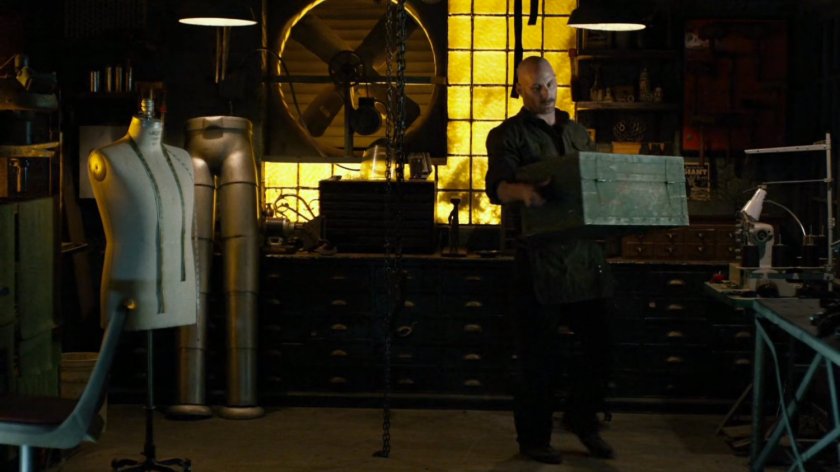 Melvin Potter inside his workshop.