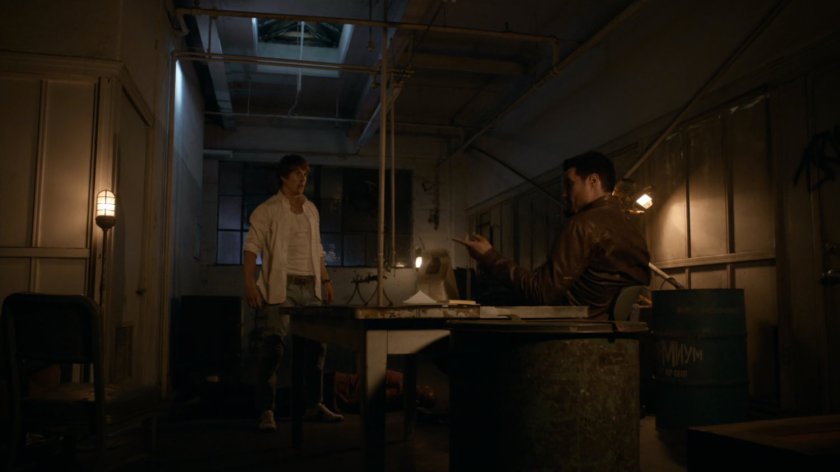 Ward and Werner inside old warehouse.