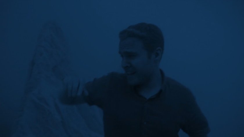 Fitz in a sandstorm on Maveth.