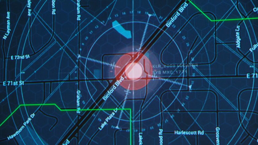 Graphical map on Indianapolis showing Lincoln's location.