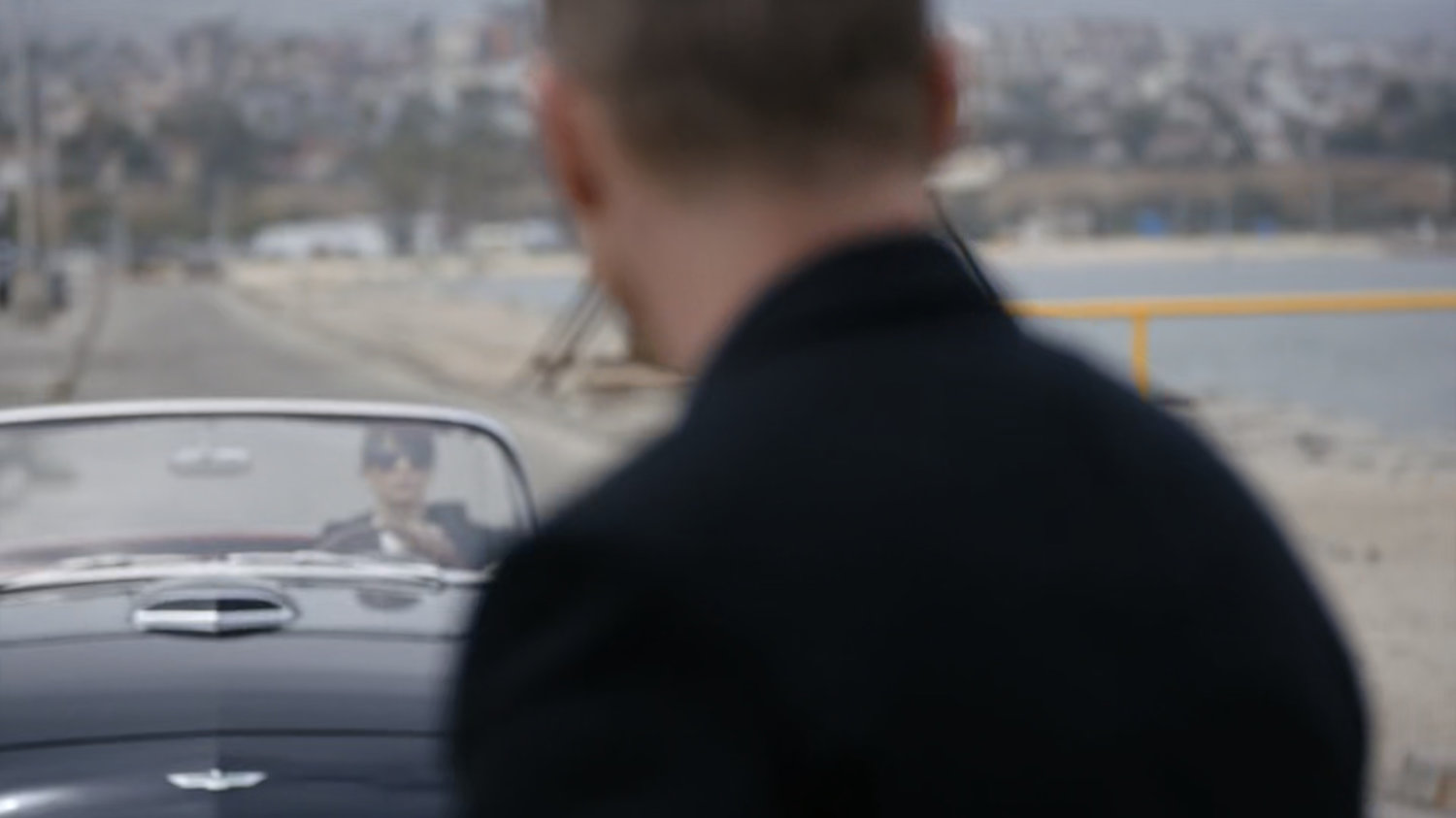 Coulson watches Price arrive at breakwater.