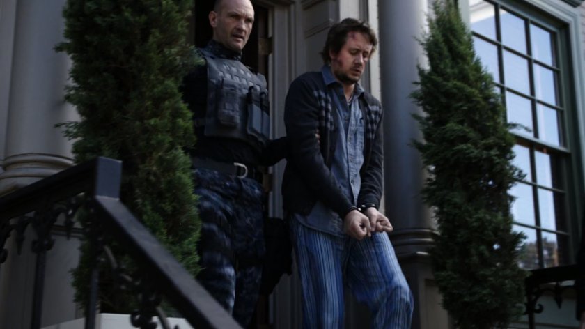 Banks leads Dwight Frye from Baltimore row home.