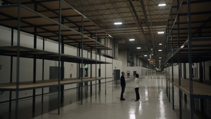 Coulson and Rosalind inside Endotex Labs.