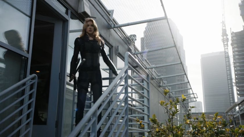 Bobbi on the rooftop of Lisbon penthouse.