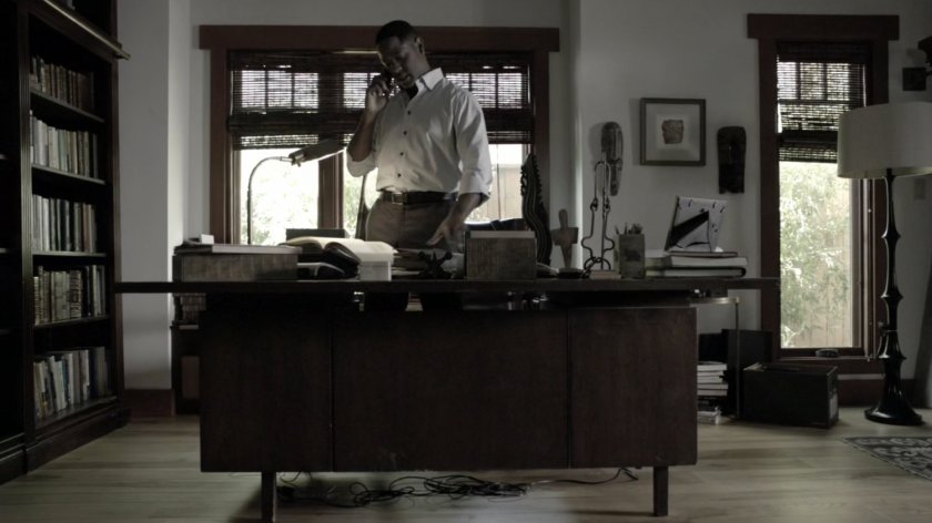 Andrew Garner in his home office.