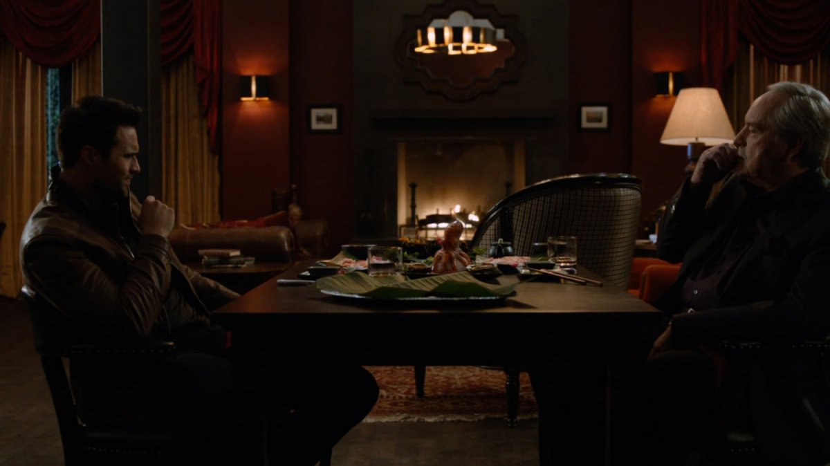 Malick and Ward in Malick's private club.