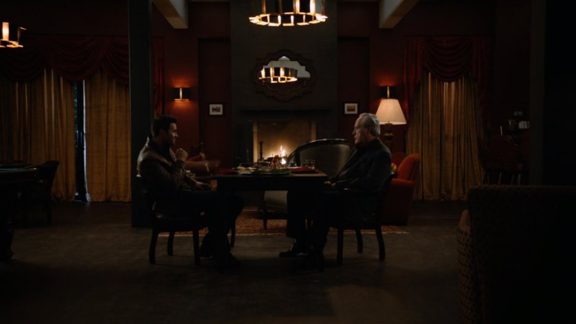 Malick and Ward in Malick's private club.