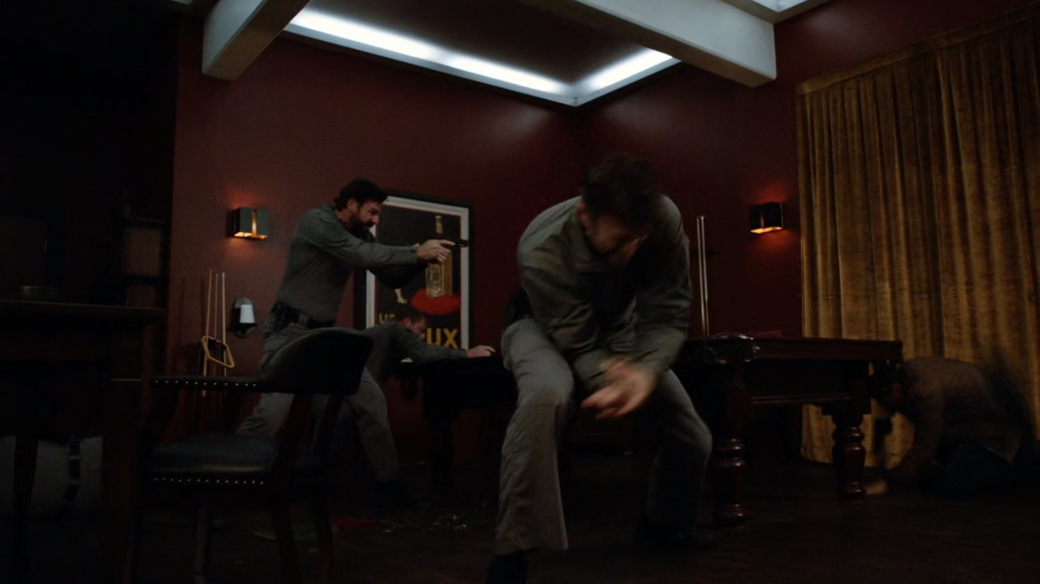 Ward fights HYDRA guards in Malick's private club.