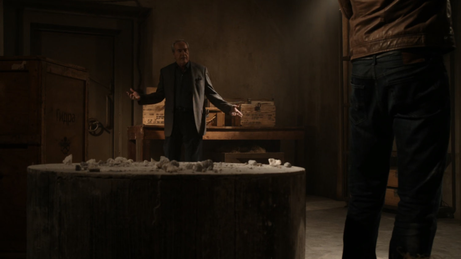 Ward and Malick inside of the Von Strucker vault in Zepkow, Germany.