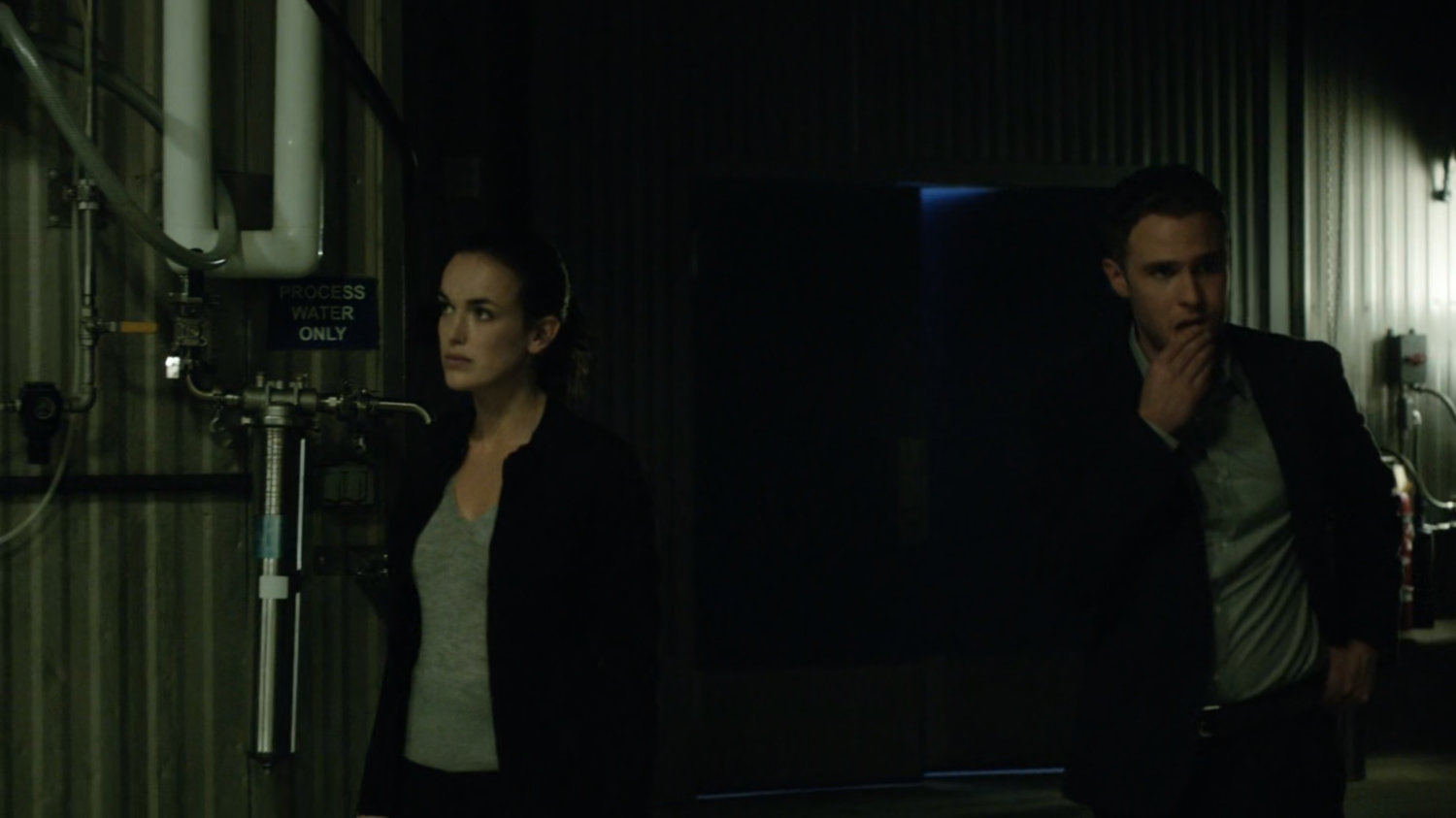 Fitz and Simmons inside Distant Star Pathfinder facility.