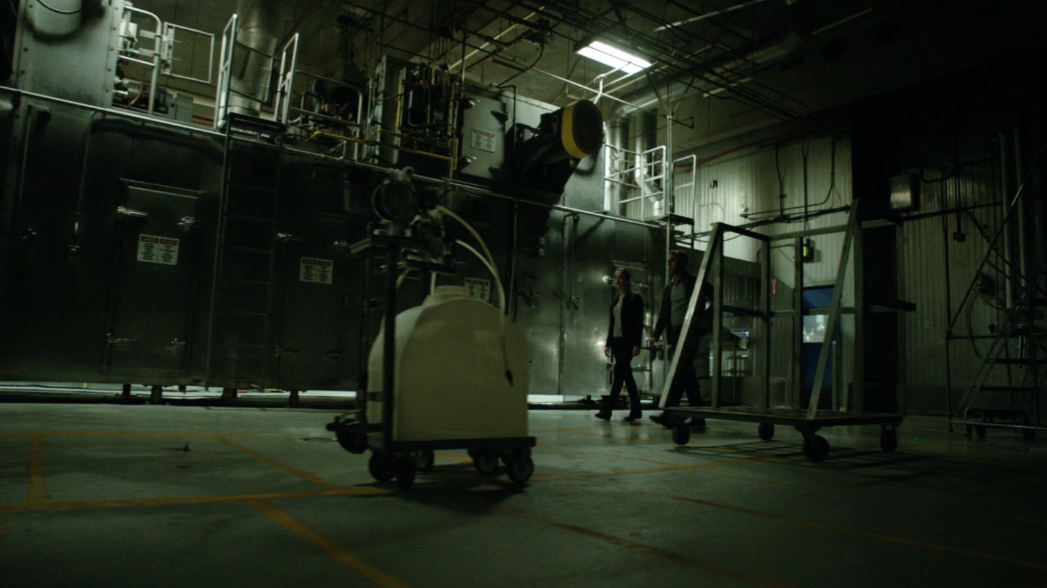 Fitz and Simmons inside Distant Star Pathfinder facility.