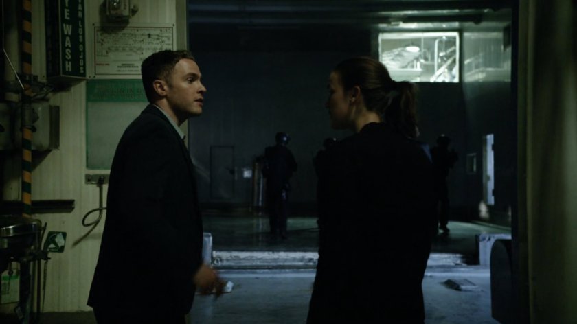 Fitz and Simmons inside Distant Star Pathfinder facility.