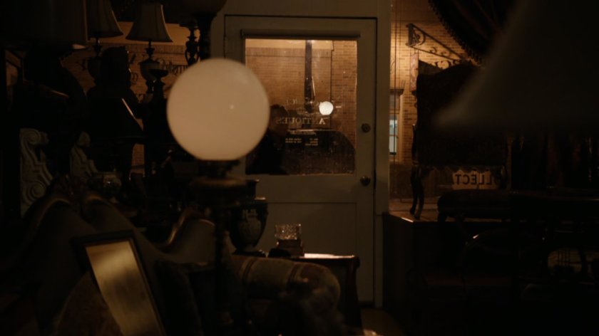 Coulson enters Monarchy antiques.