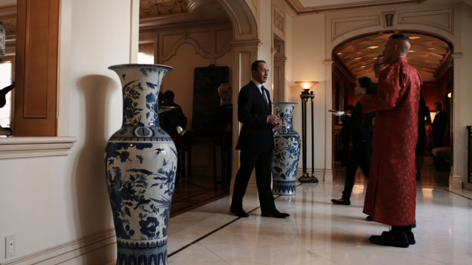 Front hallway of Taiwanese mansion.