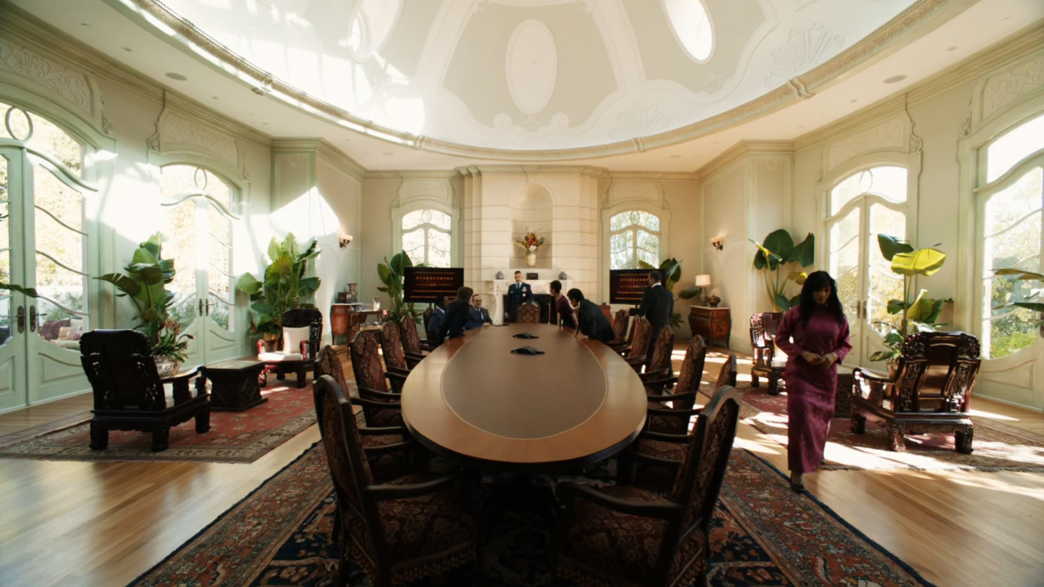 Meeting chamber in Taiwanese mansion.