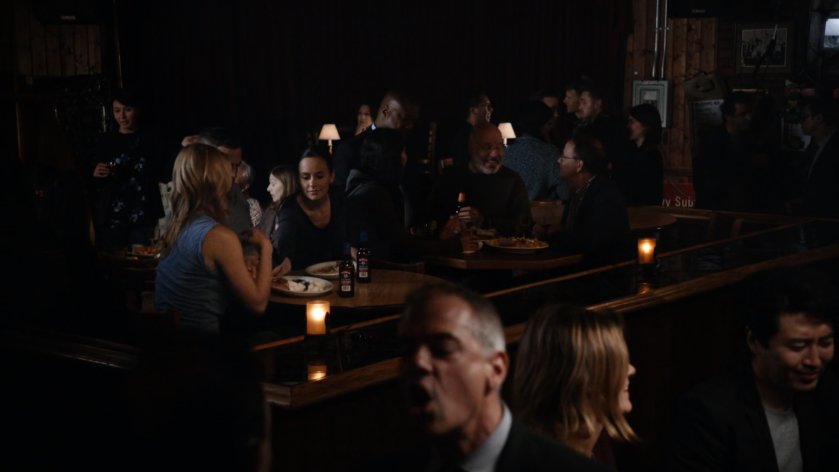 Crowd inside Teddy's Bar.