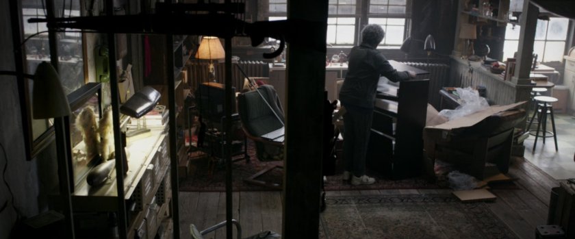 Blind Al in the apartment she shares with Wade.