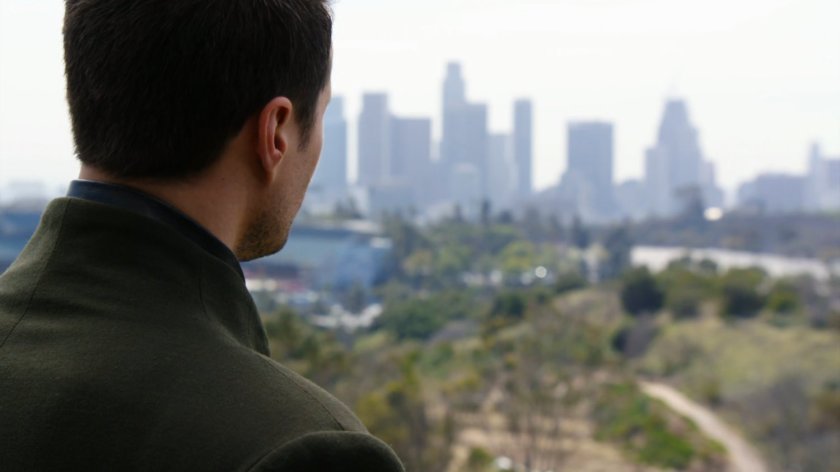 Hive on hill overlooking downtown Los Angeles.