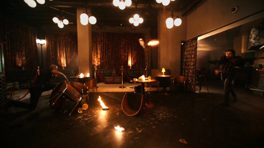 Mack and JT James inside Bucharest Transhumanist Club.