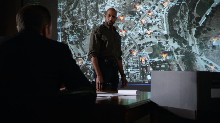 Mack looking at satellite footage of Union City.