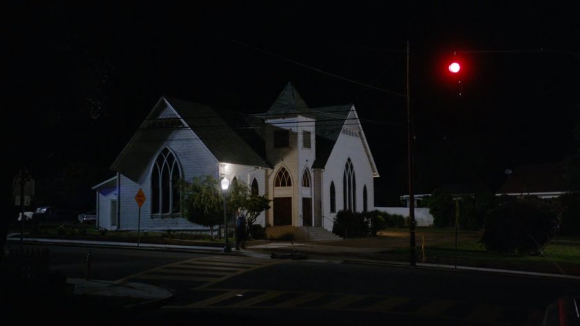 Exterior of Union City church.