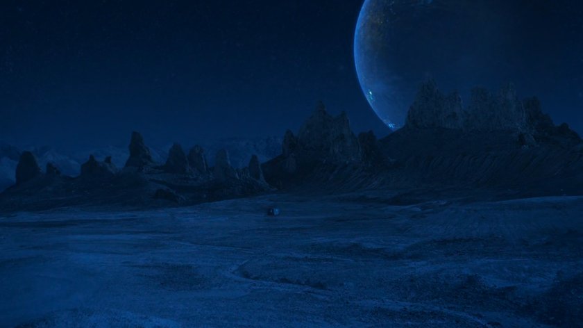 Desert and mountains of Maveth in Daisy's dream.