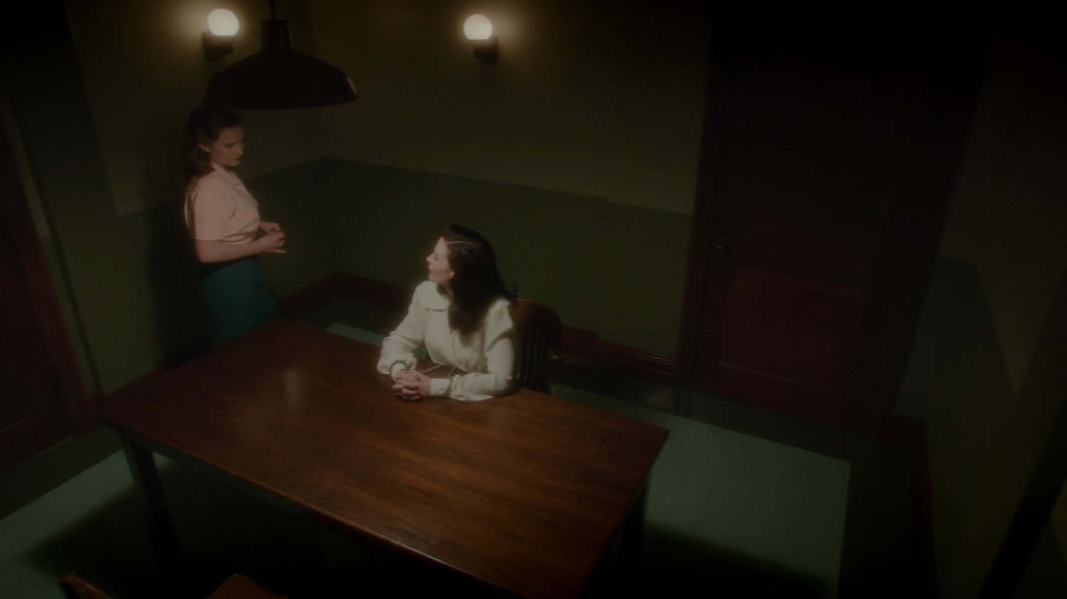 Peggy and Dottie in an SSR interrogation room.