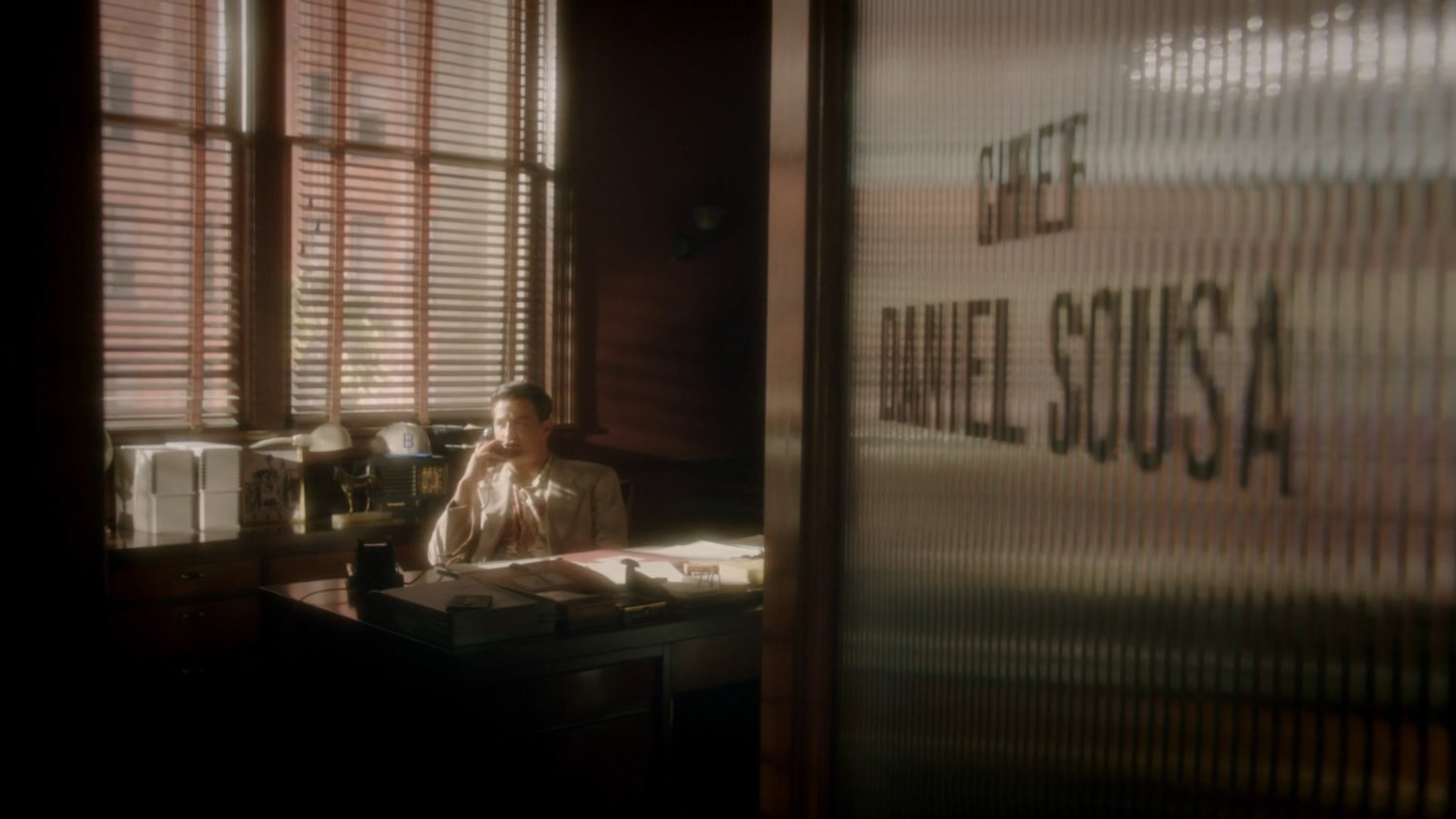 Chief Sousa in his office.