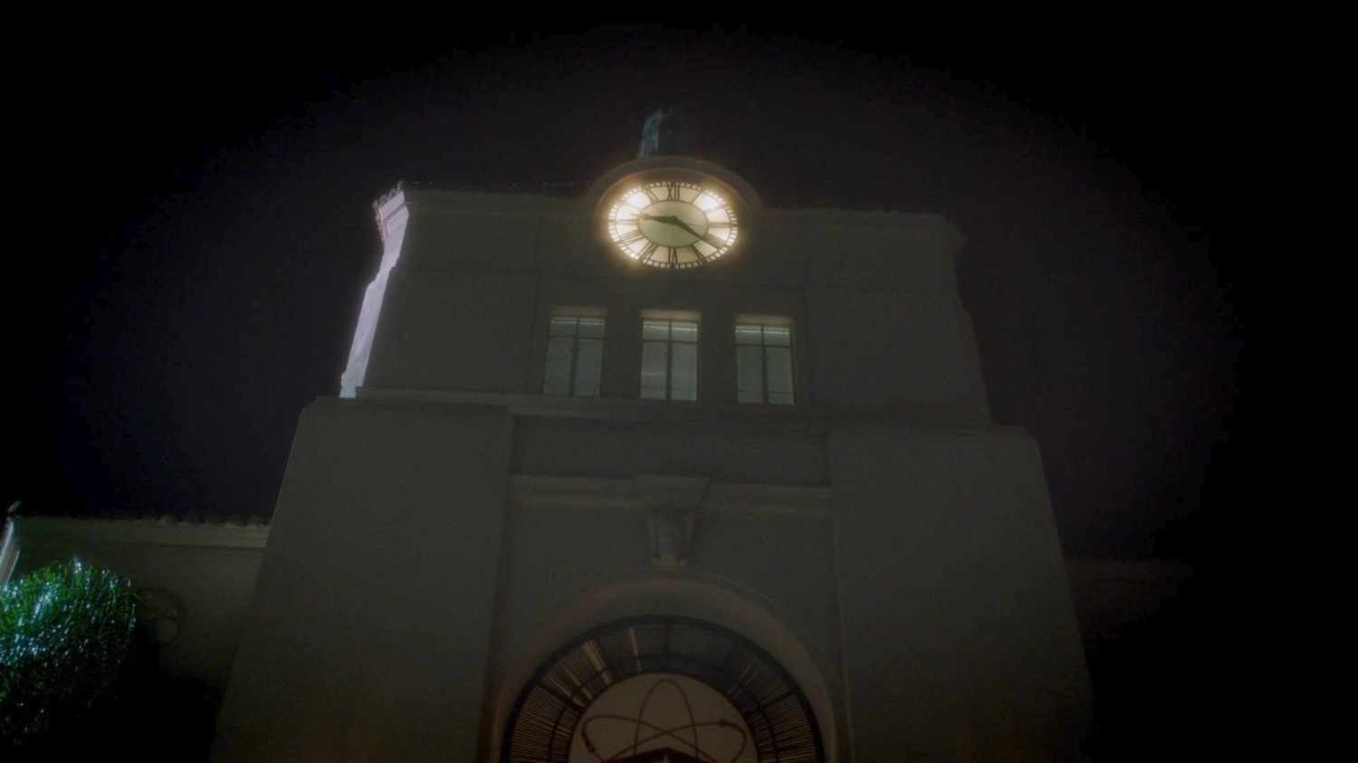 Exterior of Isodyne Energy at night.