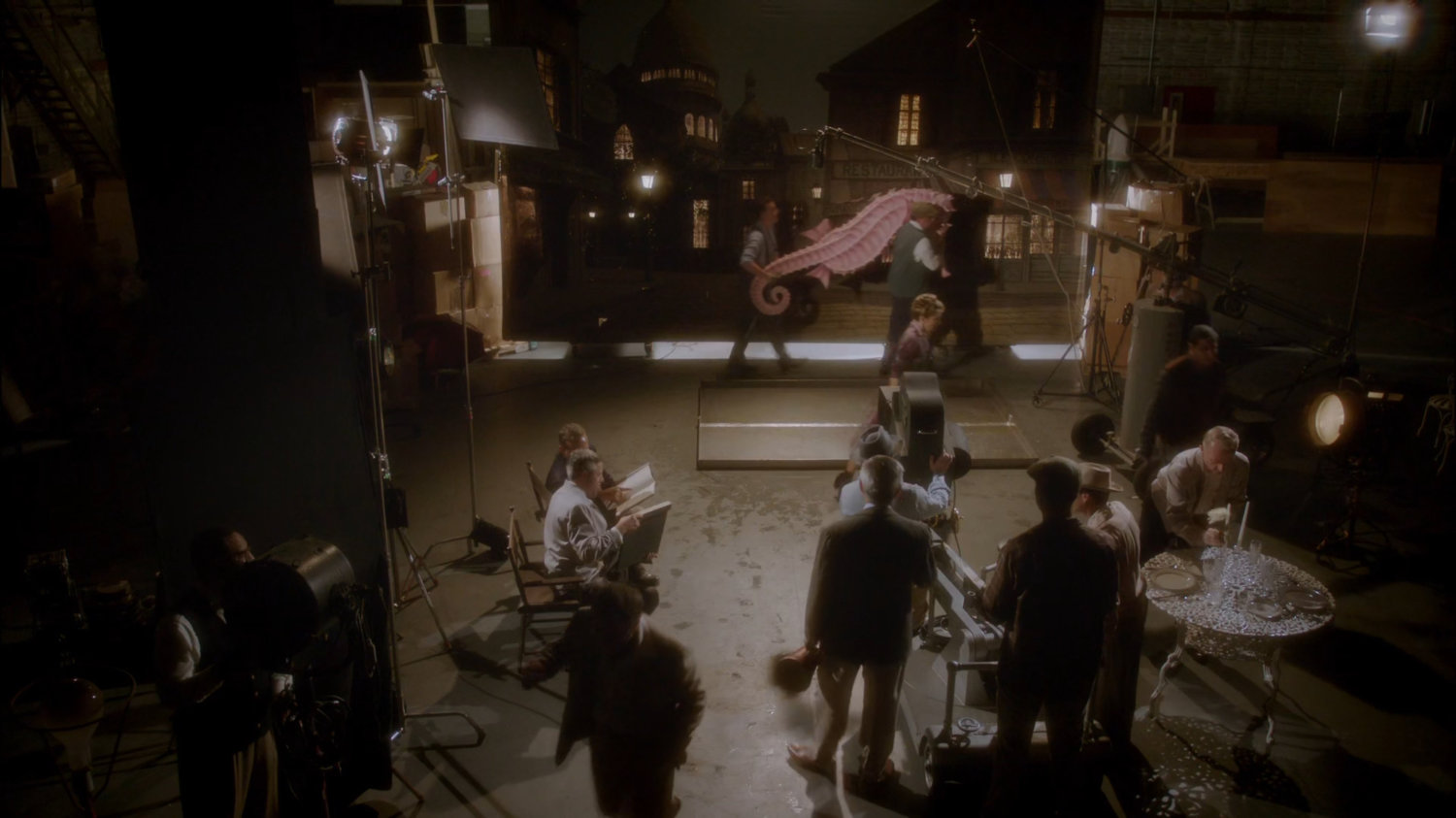 Crew on a soundstage.