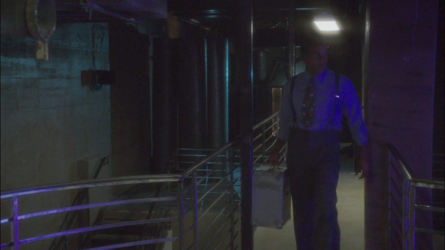 Jason Wilkes on a catwalk in Isodyne Energy.