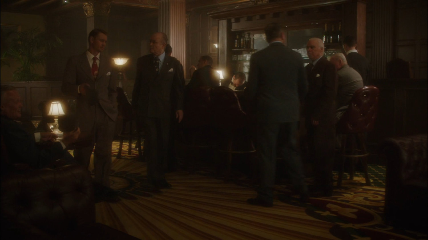Thompson and Vernon in the Arena Club.