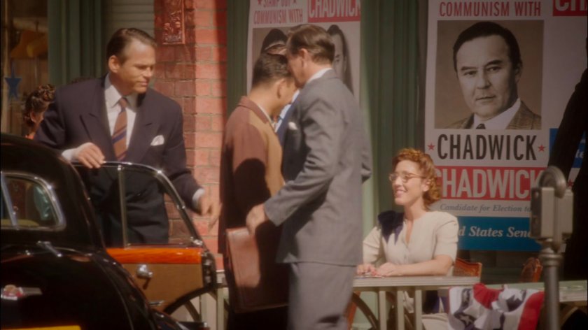 Calvin Chadwick getting into car outside Chadwick Campaign Headquarters.