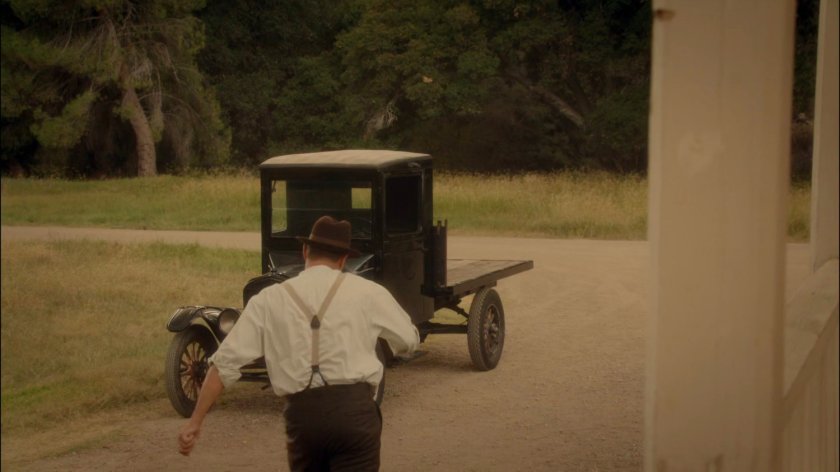 Uncle Bud walking to his car at the Cully House.
