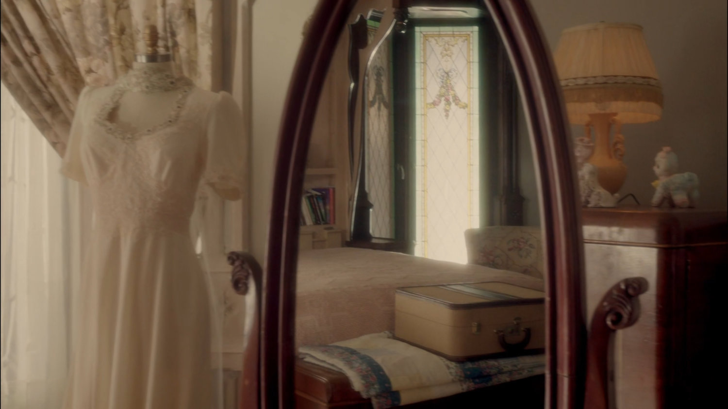 View of Peggy's room in her house.
