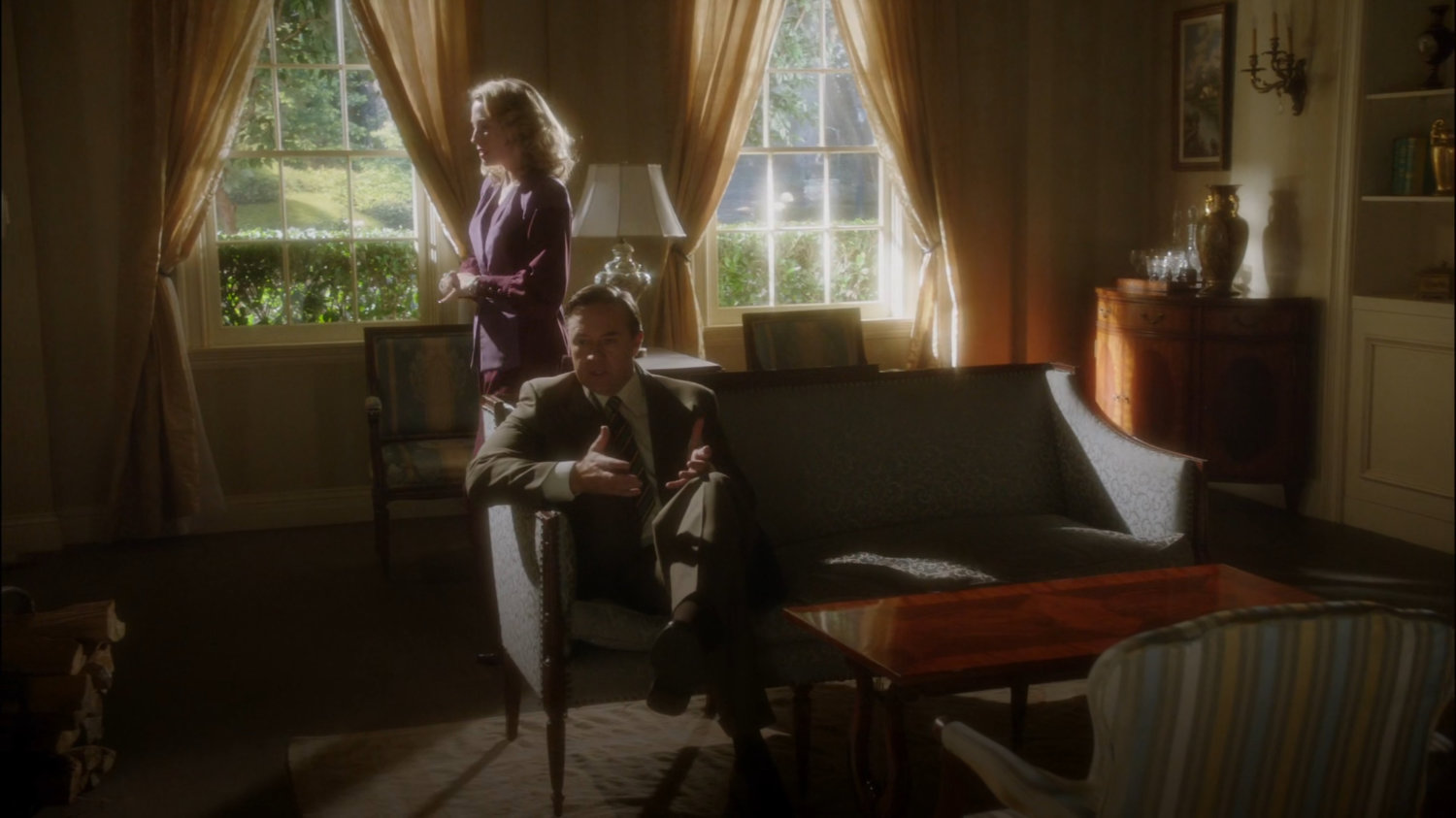Whitney and Calvin in their living room.