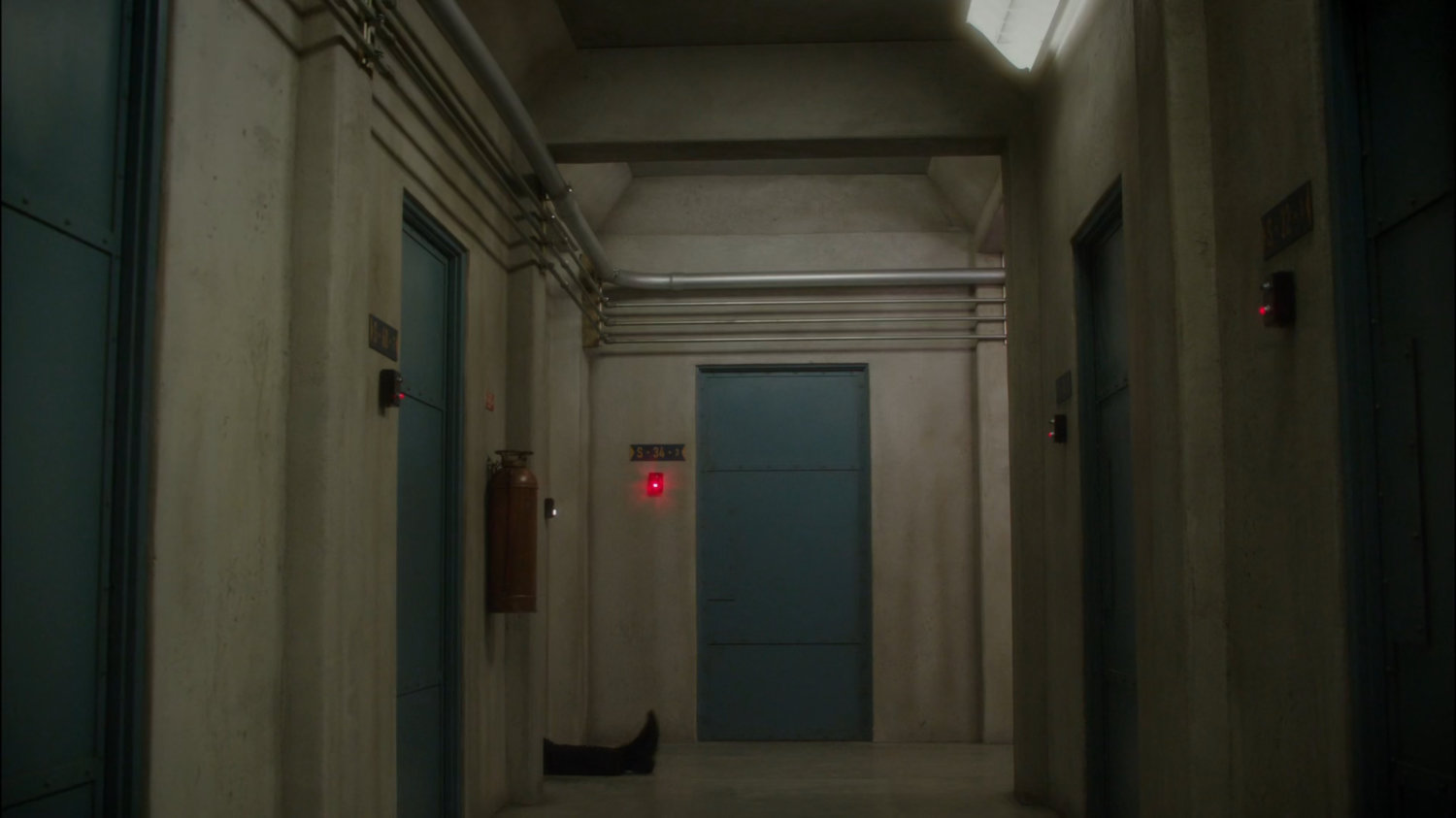 Vault hallway at Roxxon warehouse.