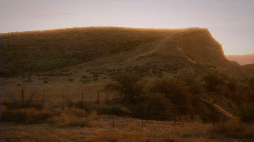 Bluff in Mojave hills.