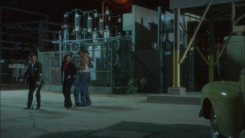 Sousa, Peggy, Jason, & Thompson outside Manfredi Waste Management facility.