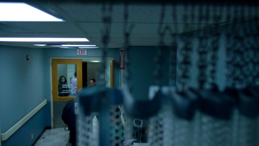 Jessica outside Metro General Emergency Room.