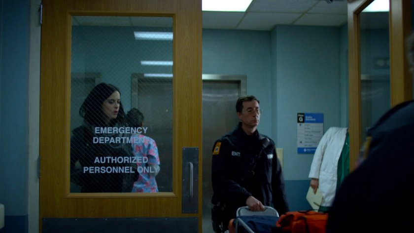 Jessica outside Metro General Emergency Room.