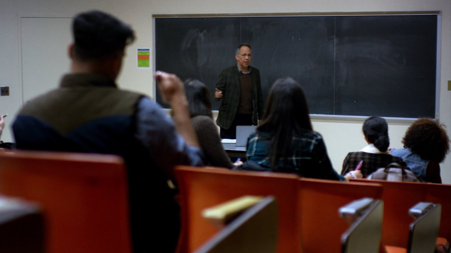 David Kurata in his classroom.