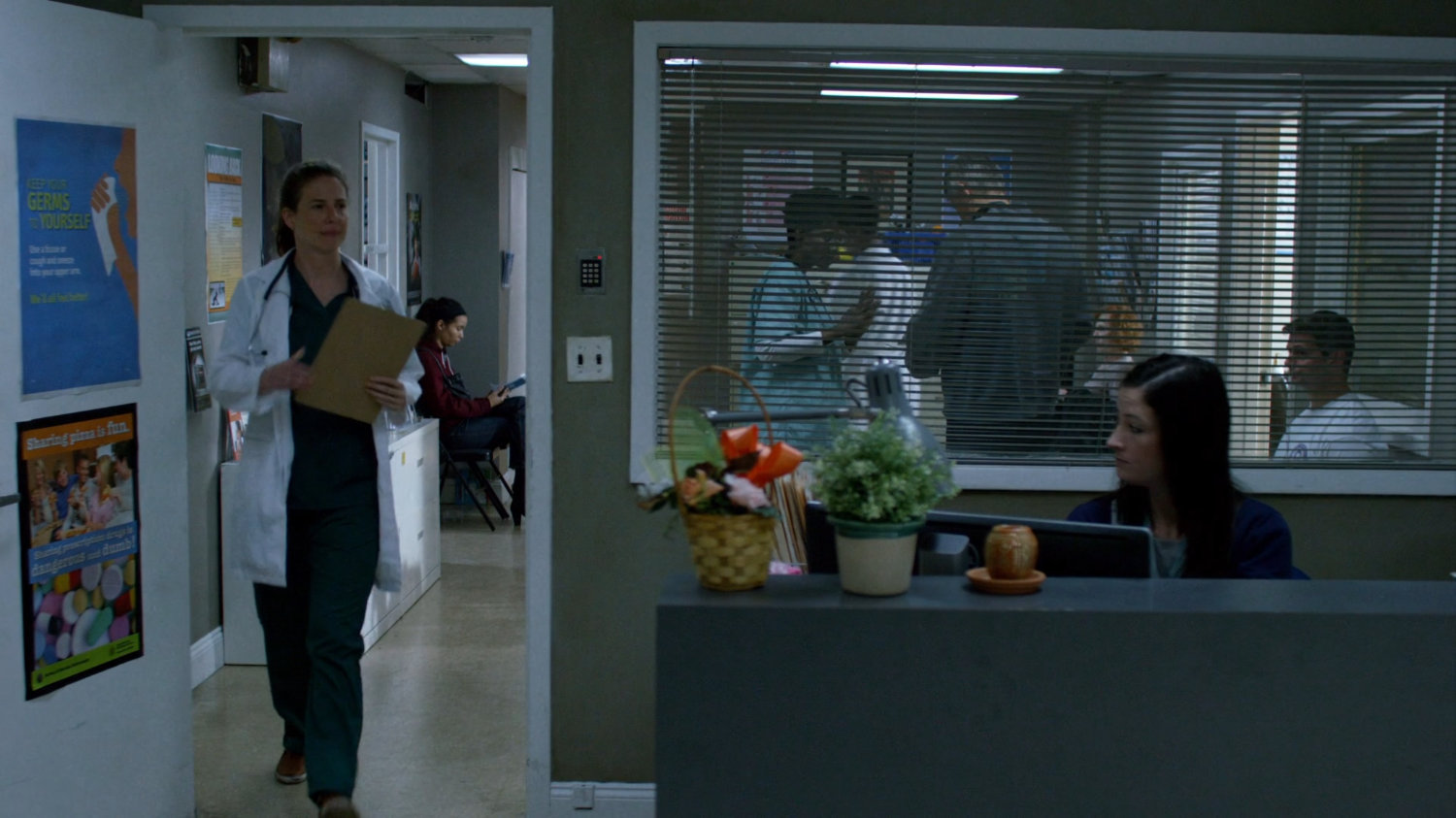 Wendy inside Tompkins Square Free Clinic.
