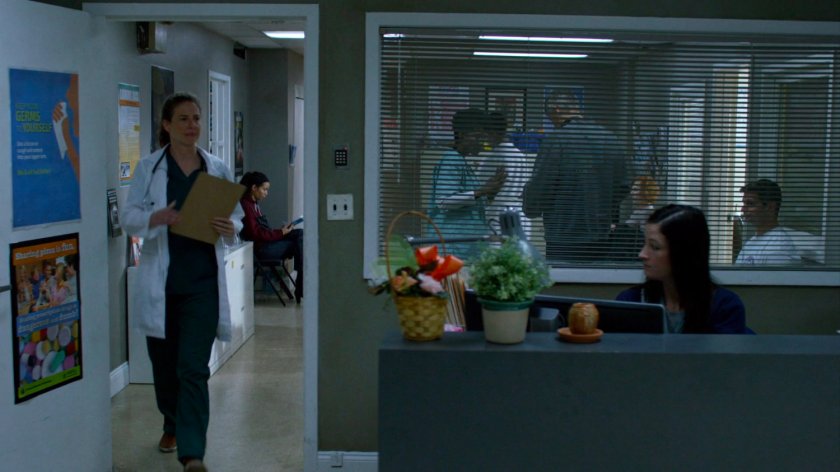 Wendy inside Tompkins Square Free Clinic.