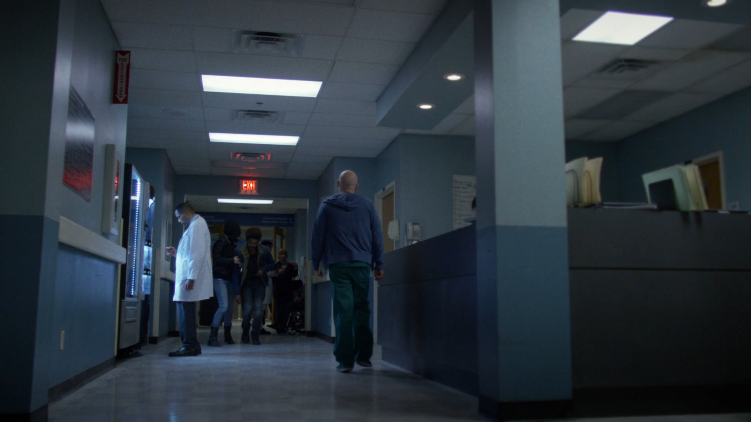 Hallway of Metro-General hospital emergency room.