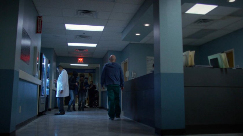 Hallway of Metro-General hospital emergency room.