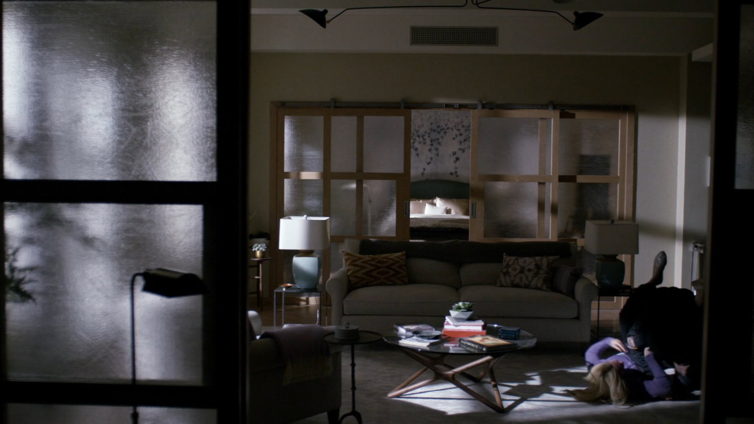 Officer Simpson assaults Trish in her apartment.
