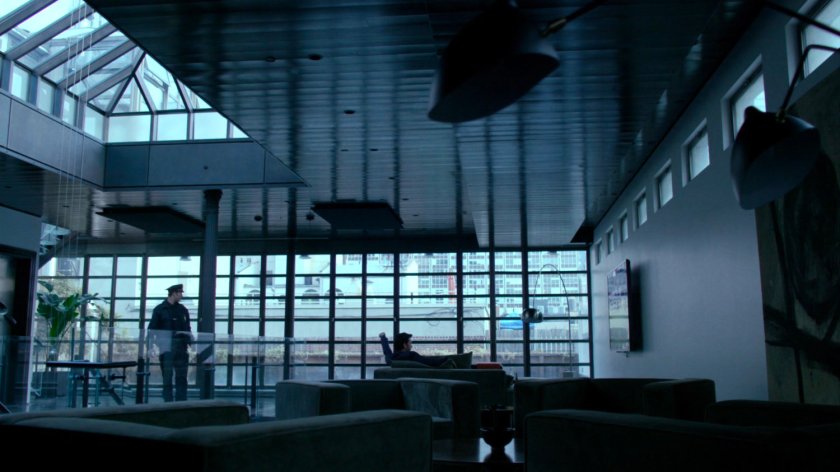 Interior of Kilgrave's apartment.